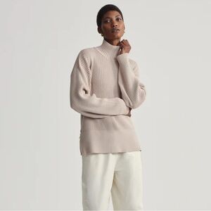 Varley Mayfair Mock Neck Knit Color: Cement